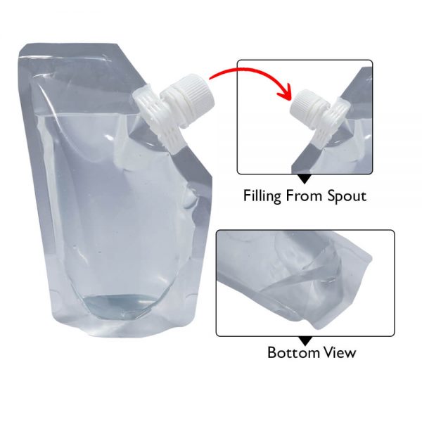 clear spout pouch
