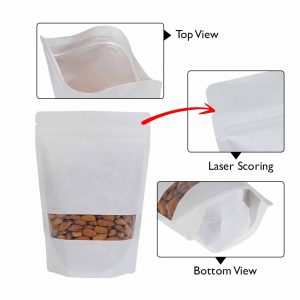 Rectangle window standup pouch